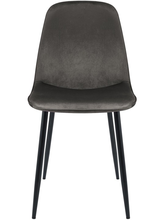 Maryam spisestuestol i fløjl, antracit Maryam spisestuestol i fløjl, antracit
