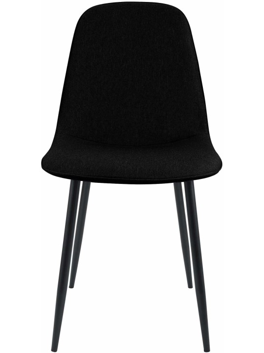 Spisebordsstol i Maryam-stof, sort