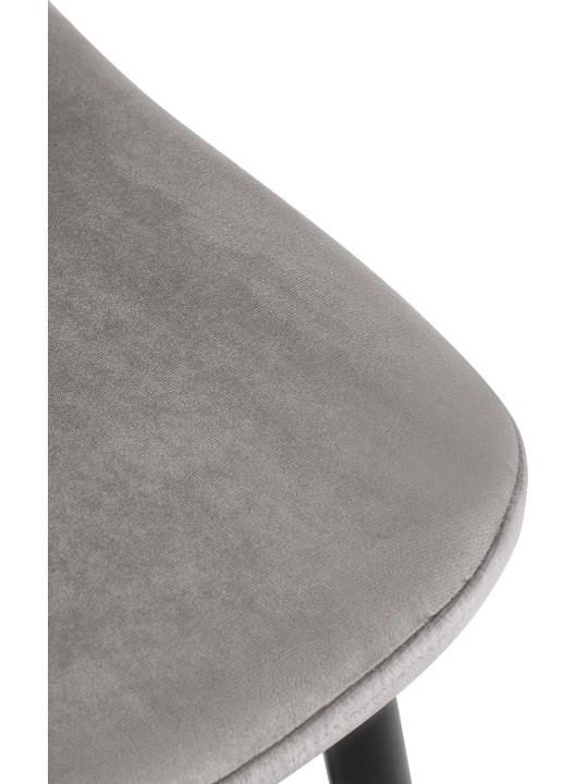 Napier spisestuestol i fløjl, grå Napier spisestuestol i fløjl, grå
