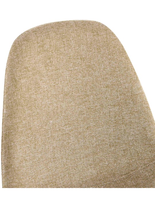 Sæt med 4 spisestuestole Napier stof, taupe