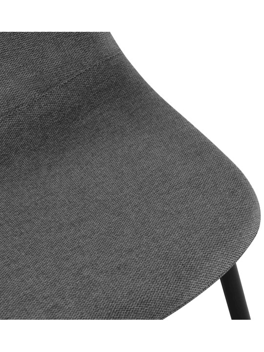 Sæt med 4 spisestuestole Napier stof, grå
