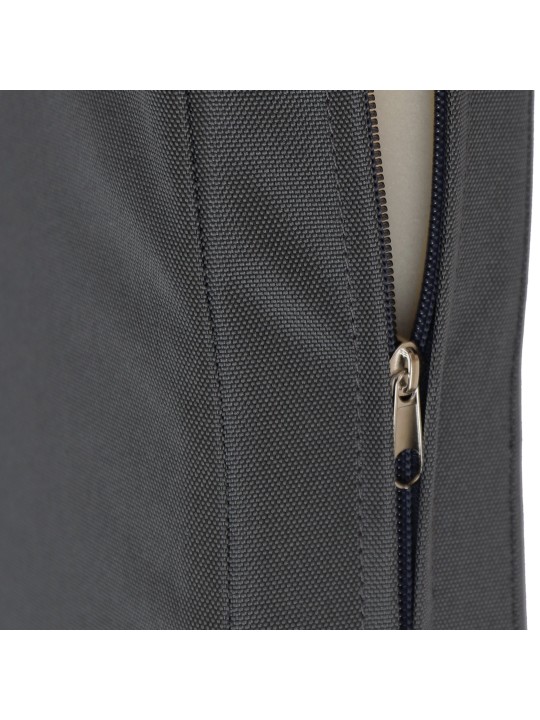 Joyce gyngebænk med sædehynde 120 cm + teak, mørkegrå