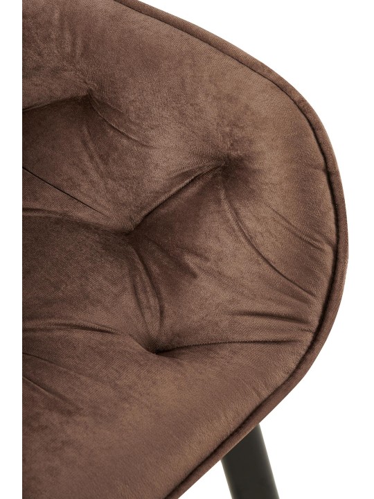 Sæt med 2 spisestuestole Antigo velvet, brun Sæt med 2 spisestuestole Antigo velvet, brun