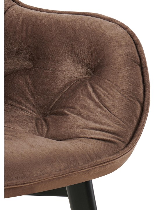 Sæt med 2 spisestuestole Antigo velvet, brun Sæt med 2 spisestuestole Antigo velvet, brun