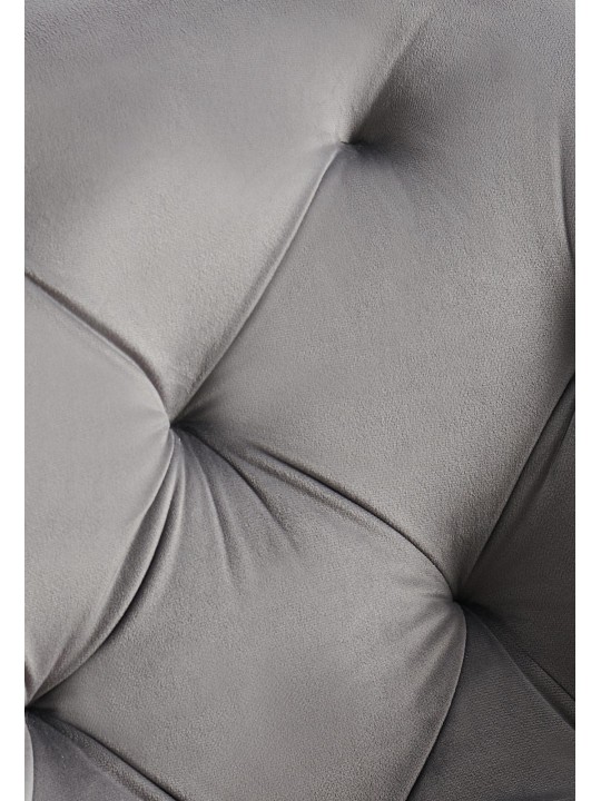 Sæt med 2 spisestuestole Antigo velvet, mørkegrå