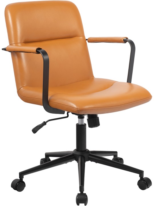 Kontorstol Hilda ægte læder, brun Kontorstol Hilda ægte læder, brun