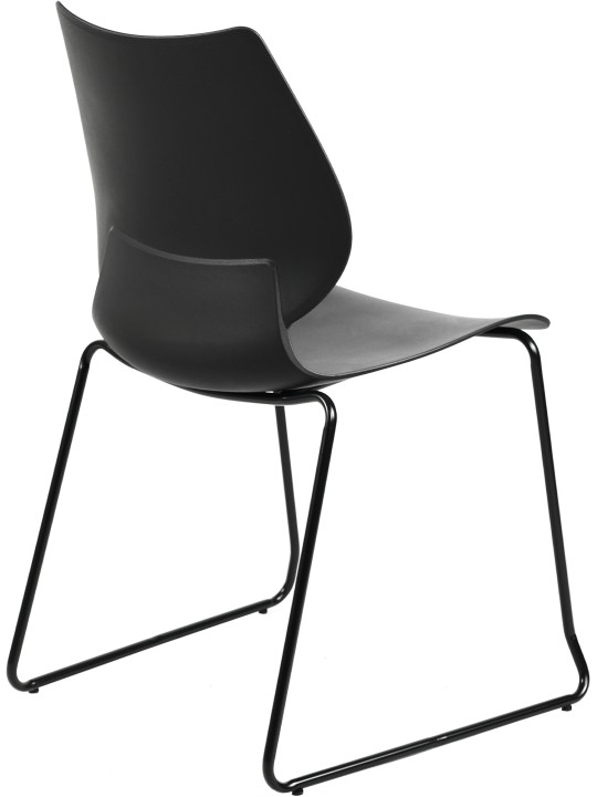 Sæt med 2 stole Houma, sort