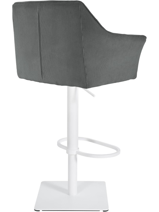 Barstol Damaso W Cord, grå