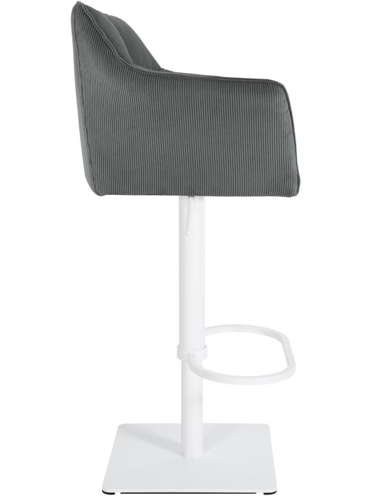 Barstol Damaso W Cord, grå
