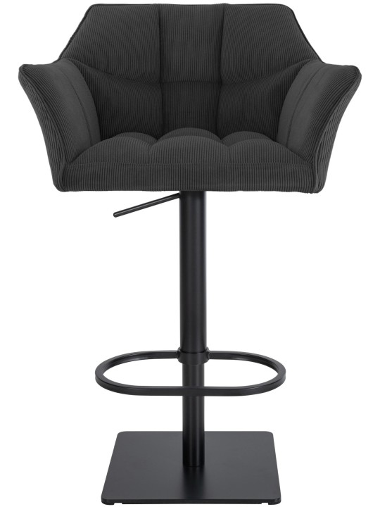 Barstol Damaso B Cord, mørkegrå