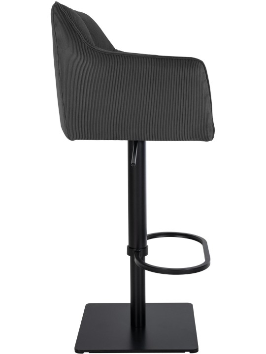 Barstol Damaso B Cord, mørkegrå