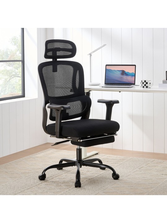 Kontorstol Mankato, sort