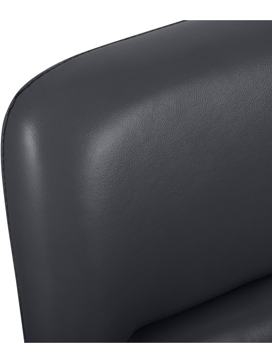 Kontorstol Hilda ægte læder, sort Kontorstol Hilda ægte læder, sort