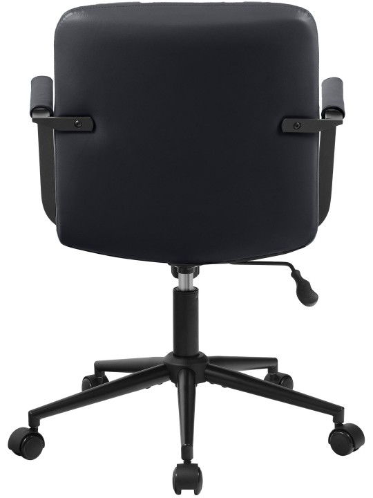 Kontorstol Hilda ægte læder, sort Kontorstol Hilda ægte læder, sort