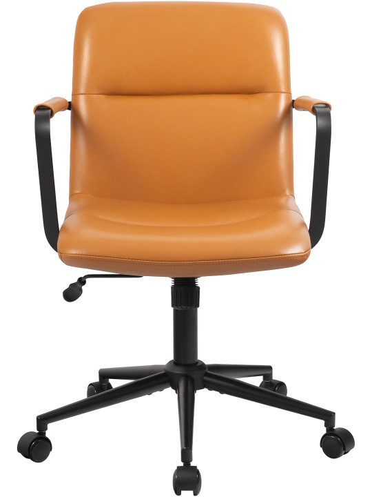Kontorstol Hilda ægte læder, brun Kontorstol Hilda ægte læder, brun