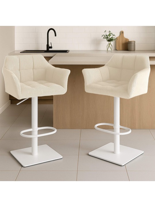 Barstol Damaso W Cord, creme