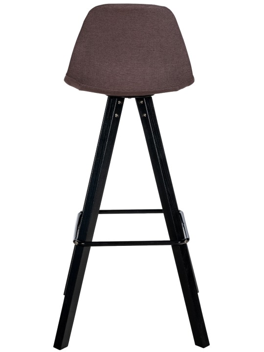 Sæt med 2 barstole Corbin Fabric Square, brun