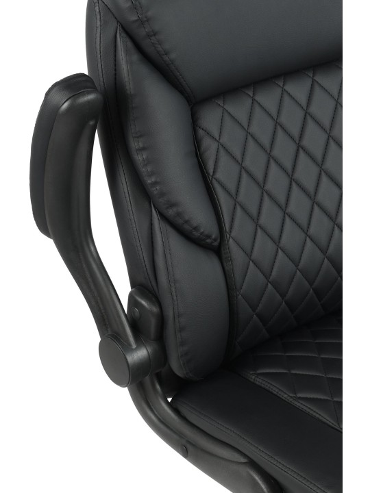 Kontorstol Medfield imiteret læder, sort