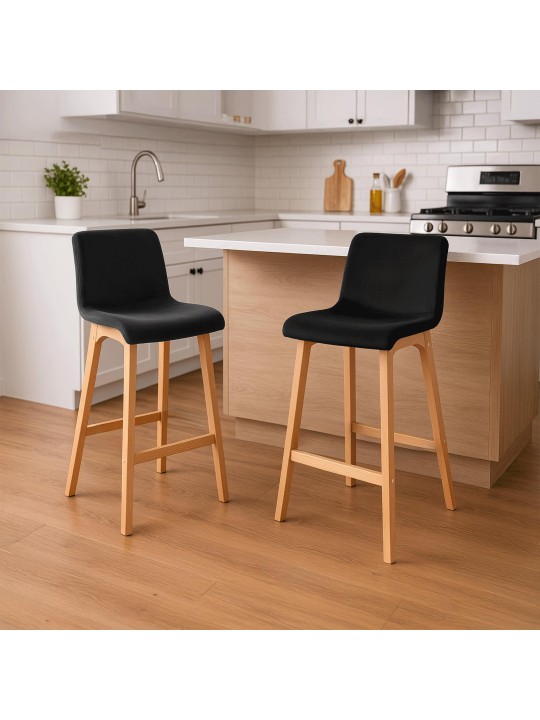 Barstol Hoover Velvet Natura, sort Barstol Hoover Velvet Natura, sort