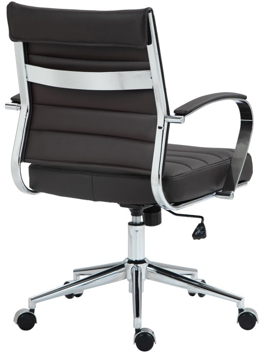 Kontorstol Oakland ægte læder, brun