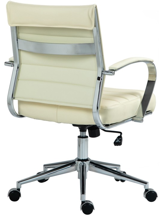 Kontorstol Oakland ægte læder, creme