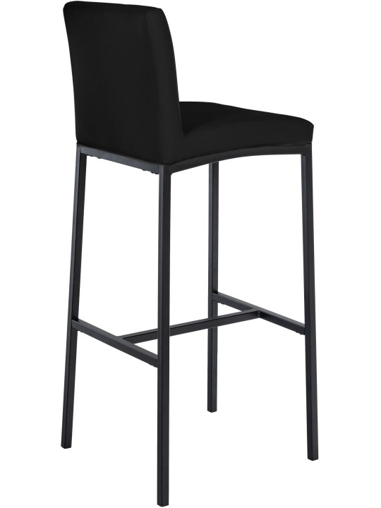 Sæt med 2 barstole Freeport imiteret læder B, sort