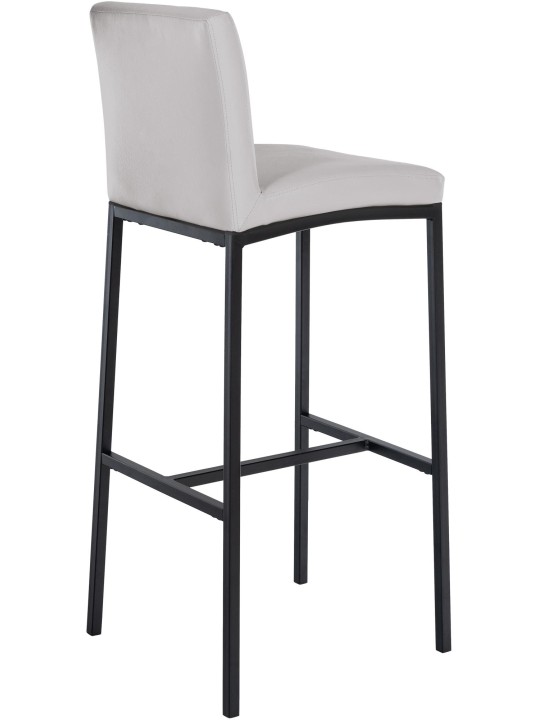 Sæt med 2 barstole Freeport imiteret læder B, hvid