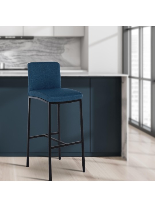 Sæt med 2 barstole Freeport stof B, blå