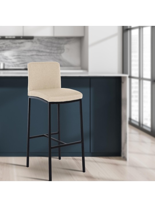 Sæt med 2 barstole Freeport stof B, creme