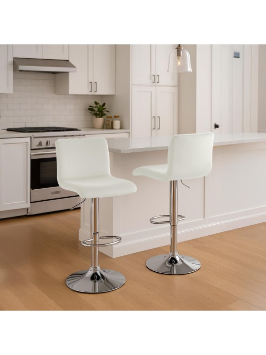 Barstol Hoover velvet C, creme