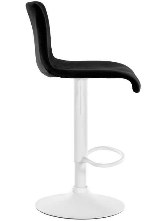 Barstol Hoover fløjl W, sort