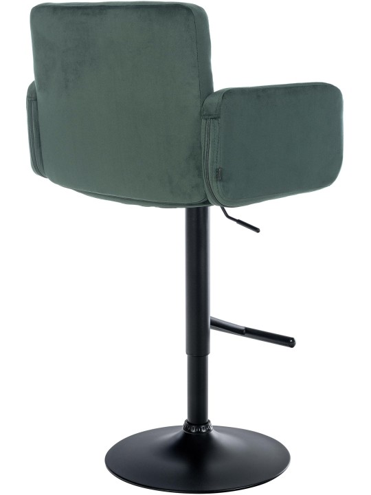 Sæt med 2 barstole Los Angeles fløjl, mørkegrøn Sæt med 2 barstole Los Angeles fløjl, mørkegrøn