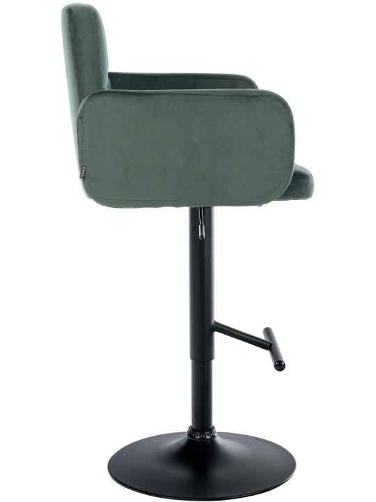 Sæt med 2 barstole Los Angeles fløjl, mørkegrøn Sæt med 2 barstole Los Angeles fløjl, mørkegrøn