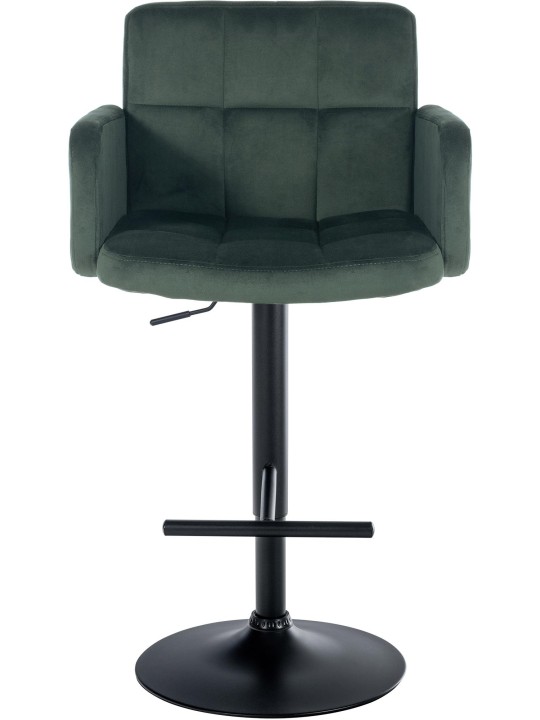 Sæt med 2 barstole Los Angeles fløjl, mørkegrøn Sæt med 2 barstole Los Angeles fløjl, mørkegrøn