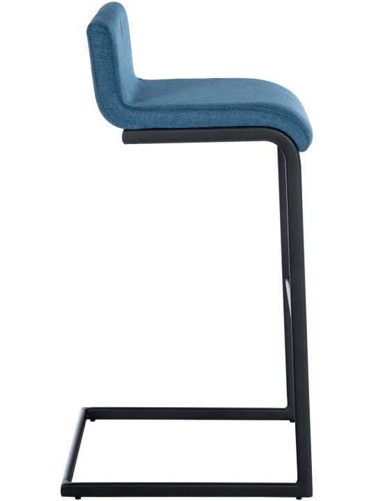 Sæt med 2 barstole Newport B stof, blå