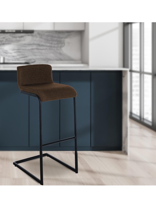 Sæt med 2 barstole Newport B stof, brun Sæt med 2 barstole Newport B stof, brun