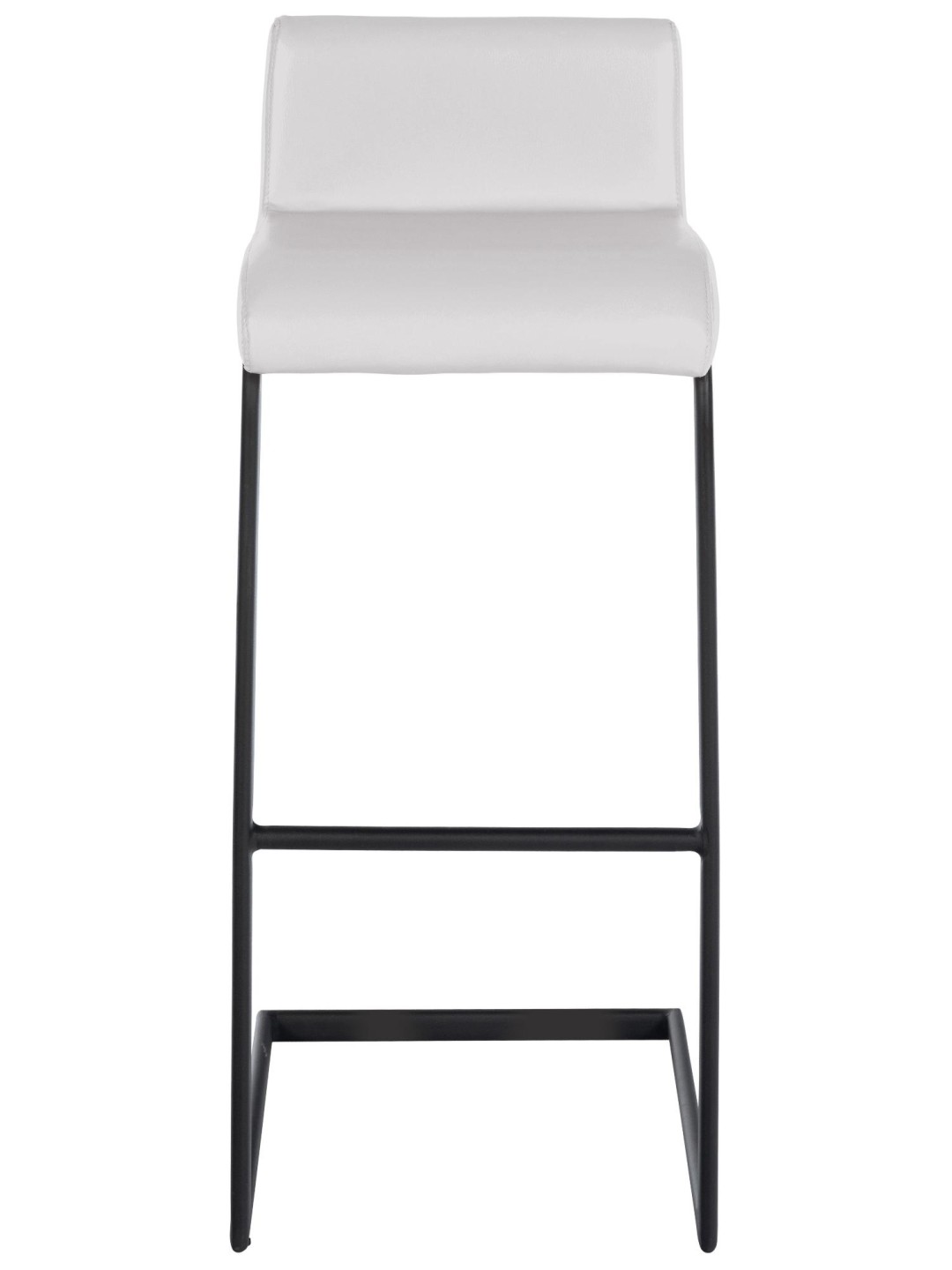 Sæt med 2 barstole Newport B imiteret læder, hvid