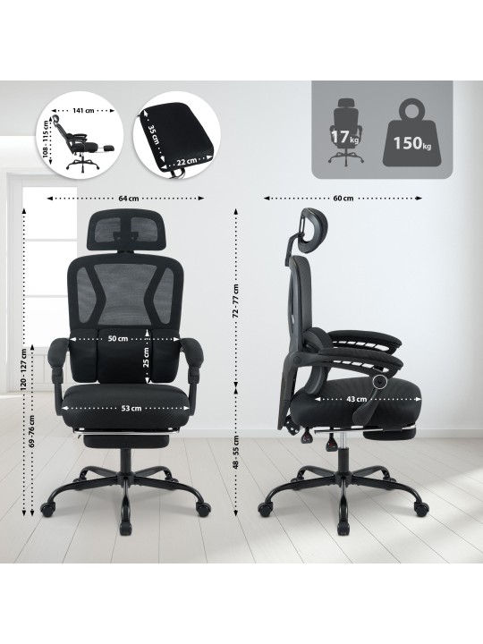 Kontorstol Liberton, sort Kontorstol Liberton, sort