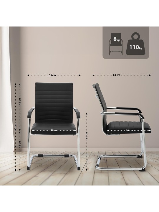 Besøgsstol Hakon, sort