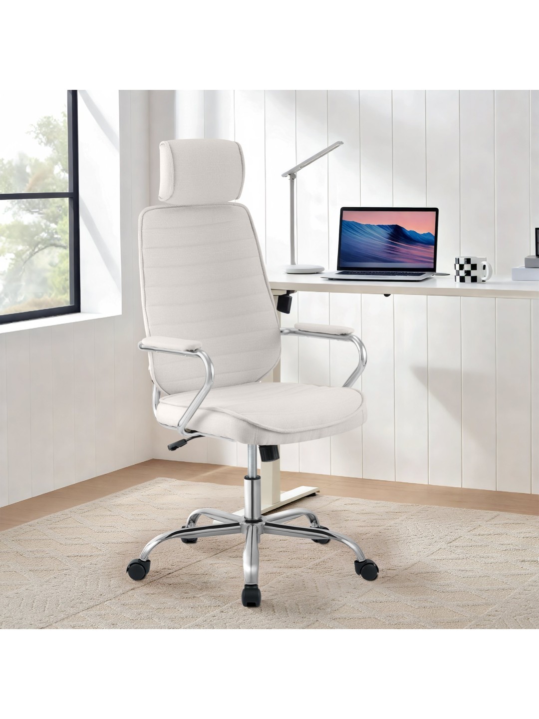 Kontorstol Rako stof, beige