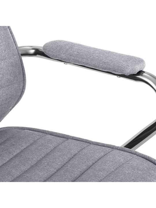 Kontorstol Rako stof, lysegrå