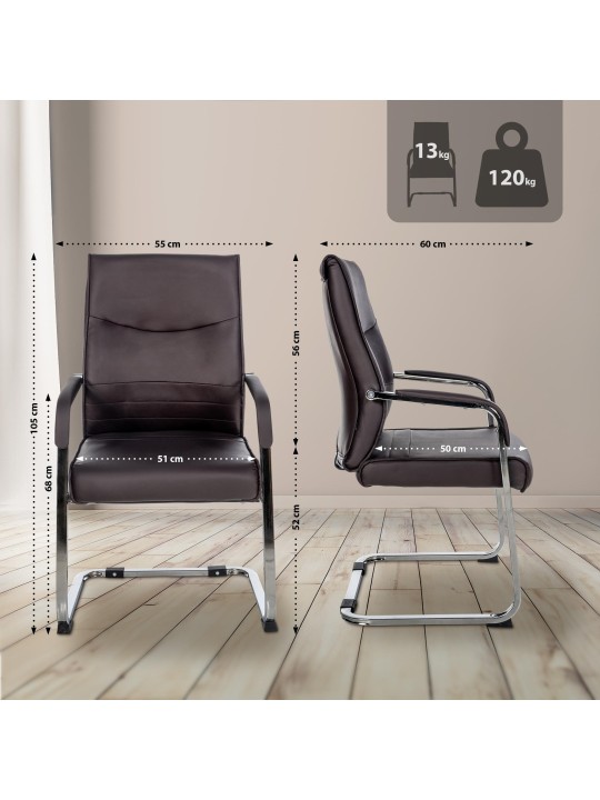 Besøgsstol Hobart, brun Besøgsstol Hobart, brun