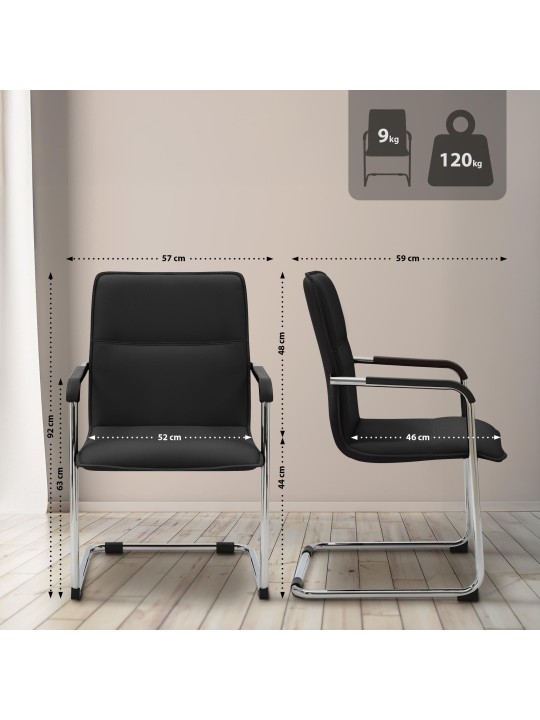 Besøgsstol Seattle, sort