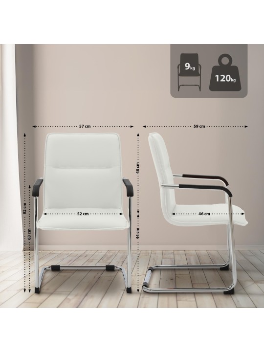 Besøgsstol Seattle, hvid