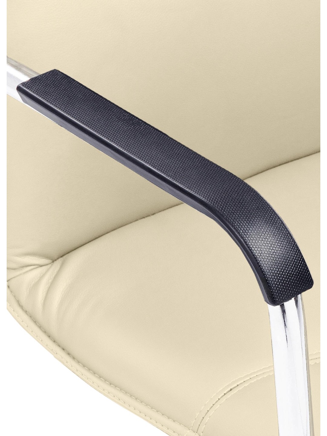 Sæt med 2 besøgsstole Seattle, creme