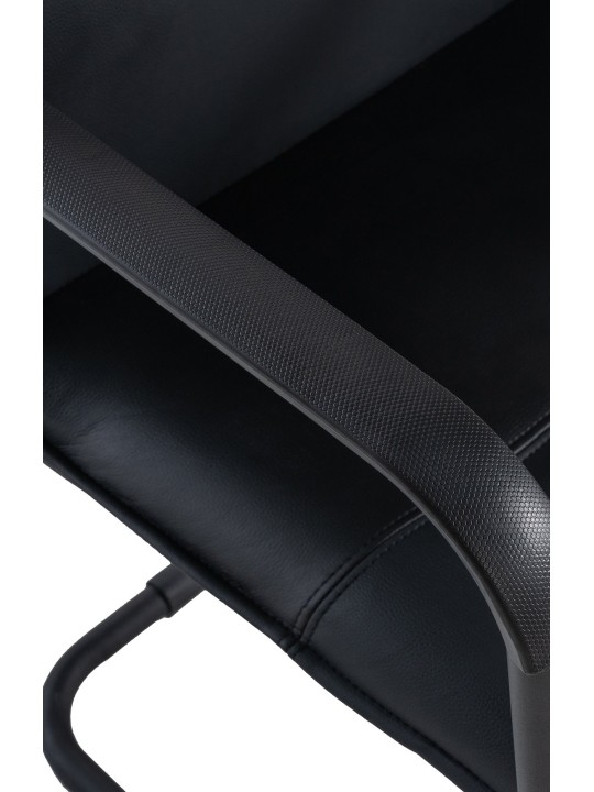 Sæt med 2 besøgsstole Seattle, sort/sort