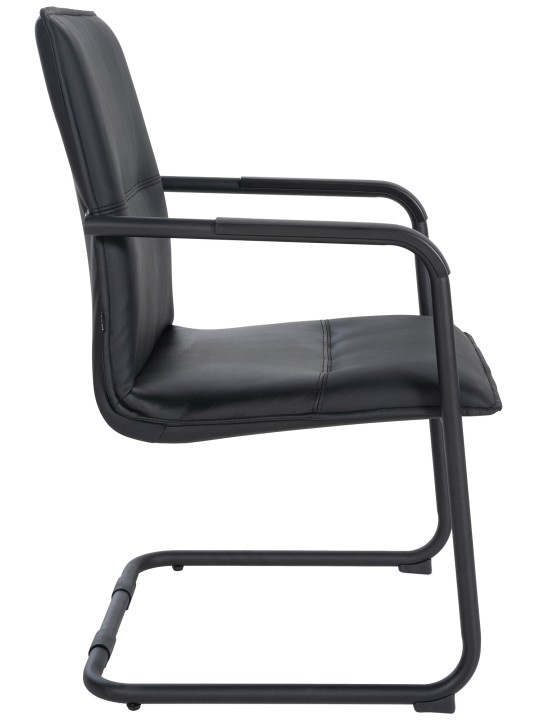 Sæt med 2 besøgsstole Seattle, sort/sort