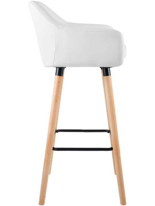 Barstol Grant imiteret læder, hvid Barstol Grant imiteret læder, hvid