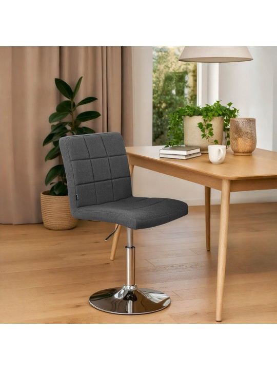 Stol Ricky stof, mørkegrå