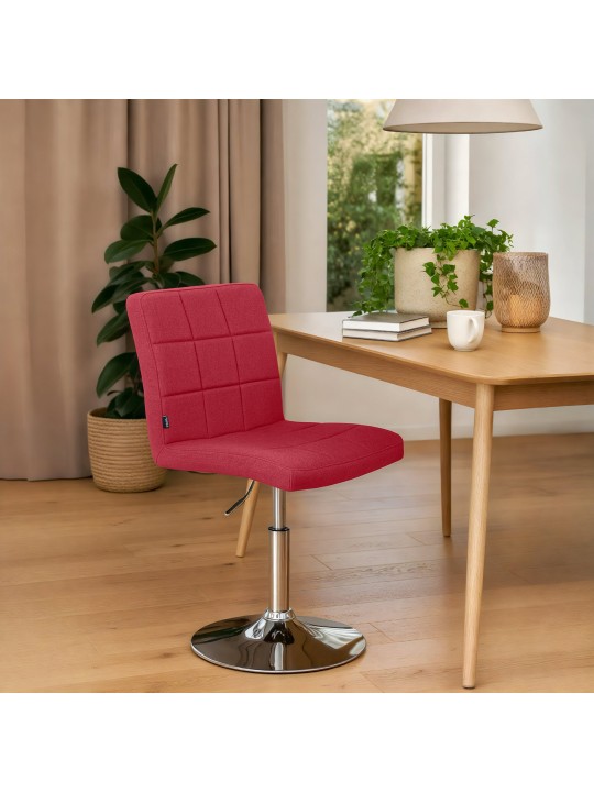 Stol Ricky stof, rød